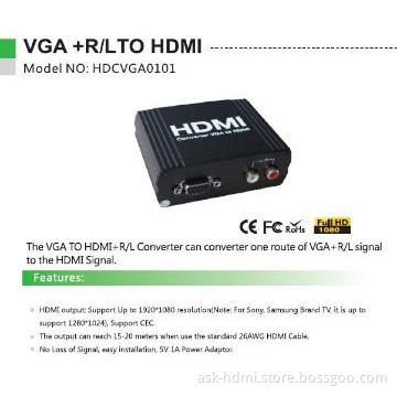 VGA with audio to HDMI converter, HDMI output